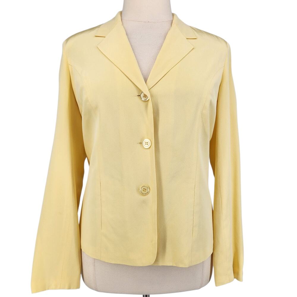 Chadwicks Light Yellow Button-Front Women’s Jacket